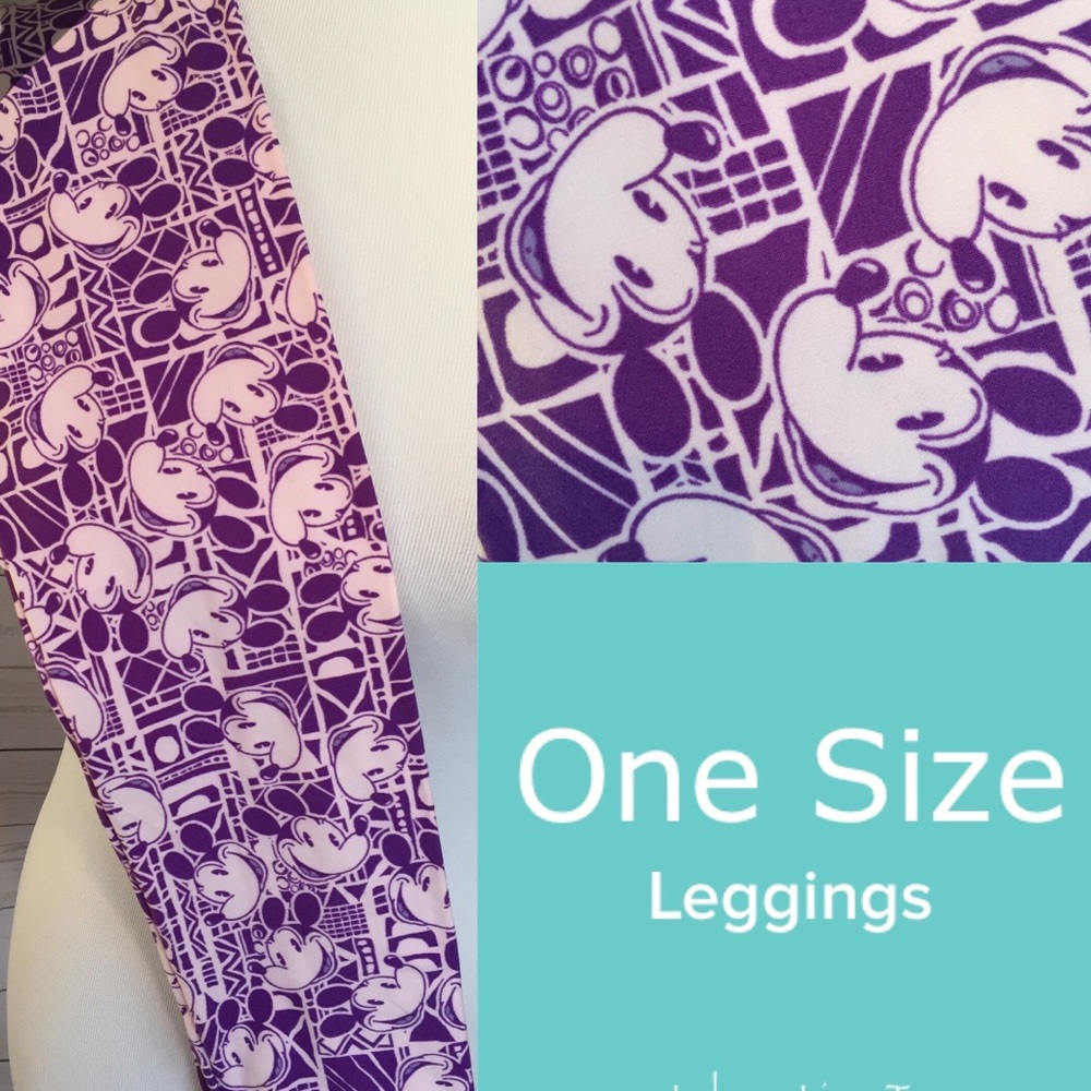 New LuLaRoe DISNEY OS leggings MICKEY vintage